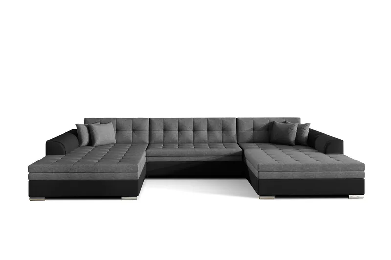 Ventolia Hörnbäddsoffa Universal - Grå/Svart (Art.nr 696054) — Grå/Svart