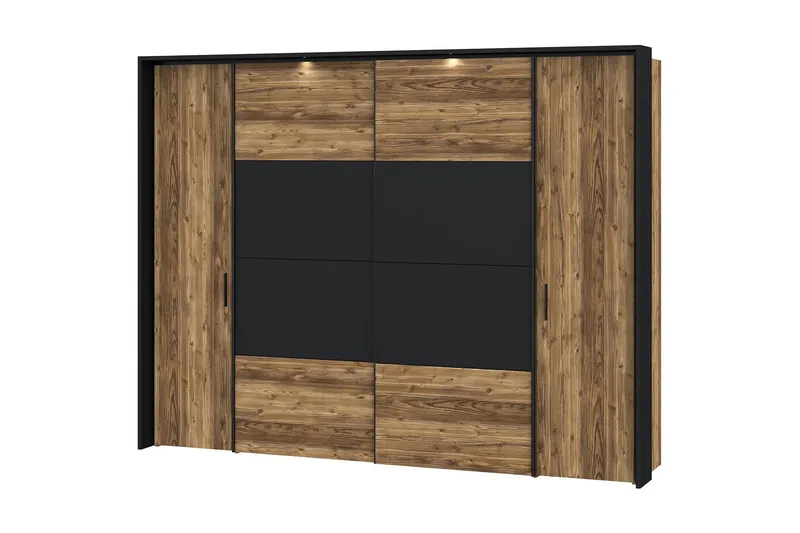 Vergina Garderob 62x280 cm - Brun/Svart — Brun/Svart