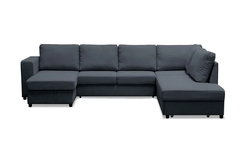 Verona U-bäddsoffa med Divan Vänster - Mörkgrå — Scandinavian Choice