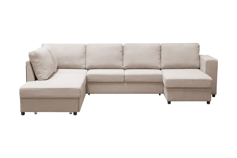Verona U-Bäddsoffa Vänster - Beige — Scandinavian Choice