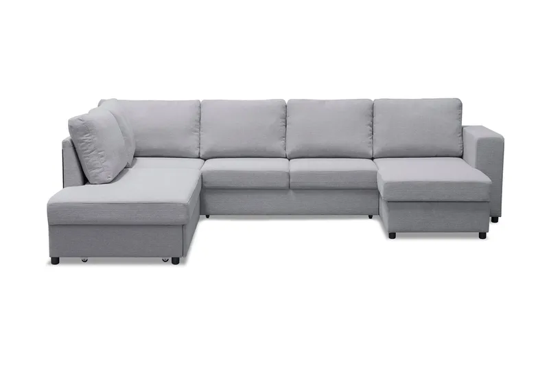 Verona U-Bäddsoffa Vänster - Ljusgrå — Scandinavian Choice