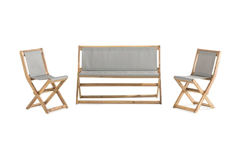 Vikning Soffgrupp Utomhus - Akacia — Comfort Garden