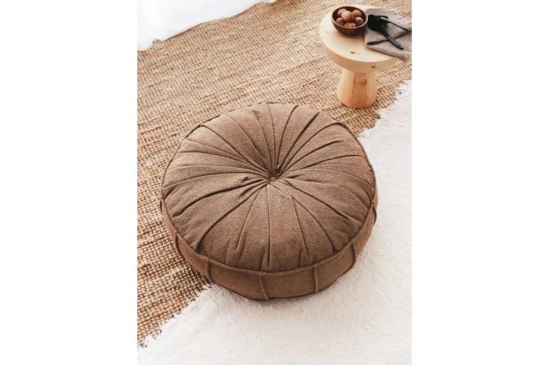 Vintage Sittpuff 60 cm - Brun — Brun
