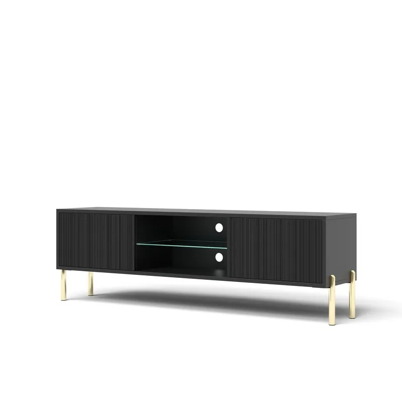 Virmani Tv-bänk 135 cm - Svart — Svart