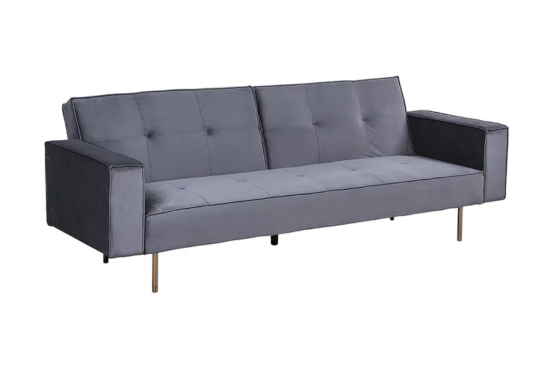 Visnes Bäddsoffa 218 cm - Grå — Grå