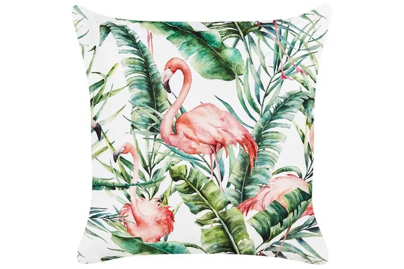Visper Utomhuskudde 45x45 cm - Vit/Grön/Rosa — Vit/Grön/Rosa