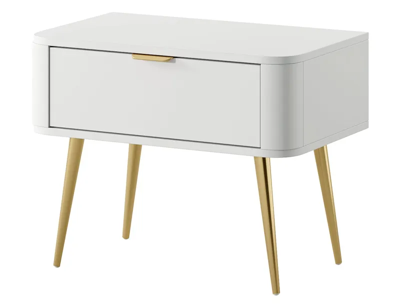 Walia Sängbord 63 cm - Vit — Vit