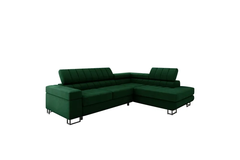 Warwick Bäddsoffa med Schäslong 3-sits - Grön (Art.nr 3116230) — Grön