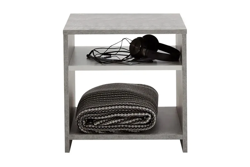 Weihert Sidobord 39 cm - Vit/Grå — Vit/Grå
