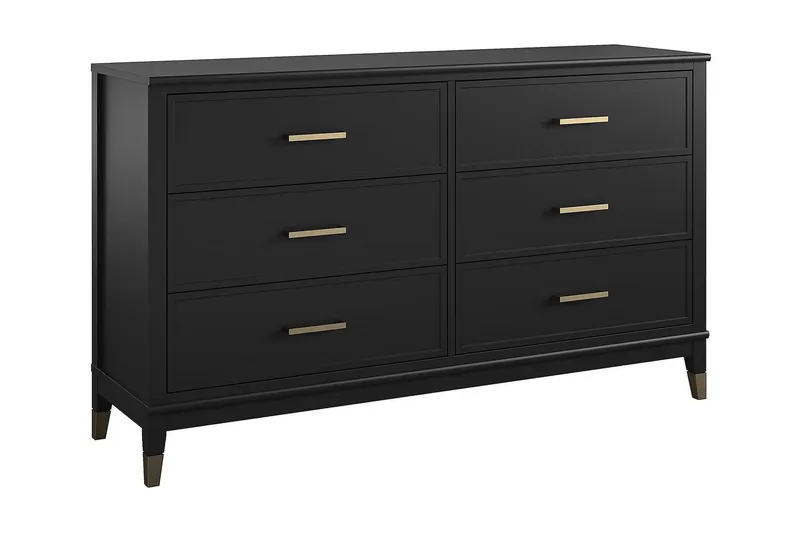 Westerleigh Byrå 144x41 cm Svart/Guld - CosmoLiving — CosmoLiving