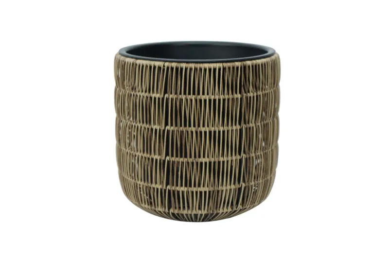 Wicker Blomkruka D35xH36 cm Ljusbrun