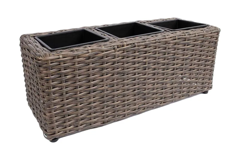 Wicker Odlingslåda 48x18xH18 cm Mörkbrun