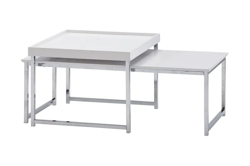 Wilhem Satsbord 110 cm Fyrkantig - Vit — Wohnling