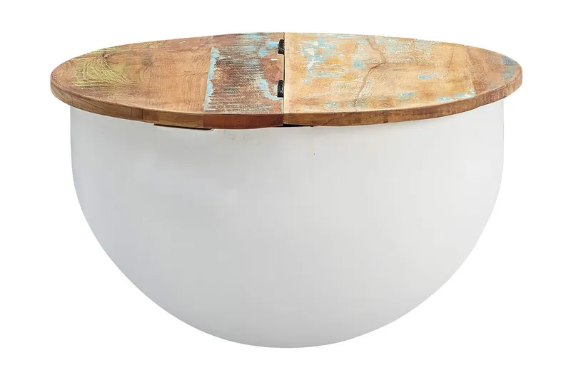 Willowdale Soffbord 60 cm Runt - Brun/Vit (Art.nr 1245017) — Wohnling