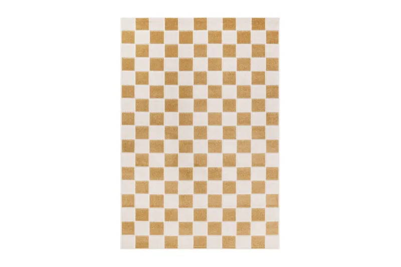 Wiltonmatta Hawaii Chess 240x340 cm, Gul - 240x340 cm, Gul — KM Home