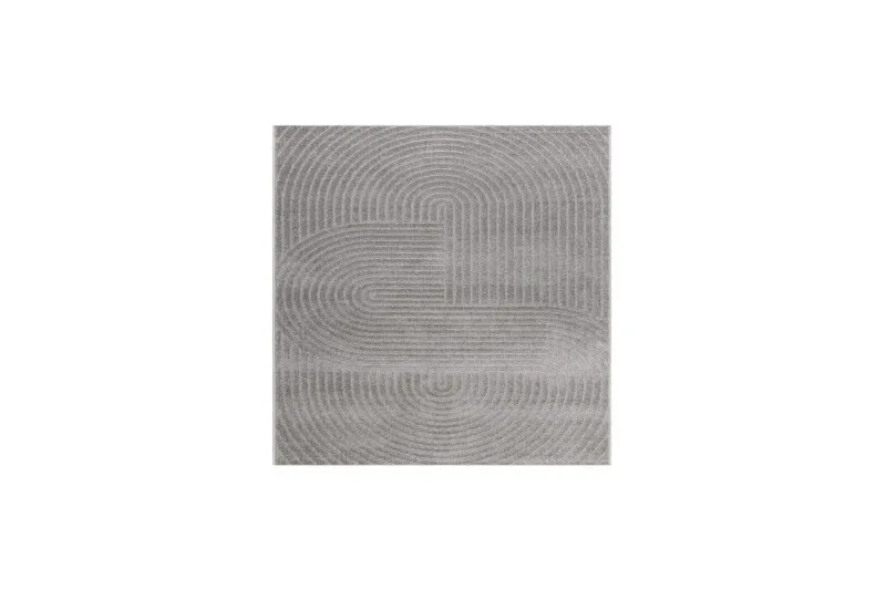Wiltonmatta Hawaii Shape 200x200 cm, Grå - 200x200 cm, Grå — KM Home