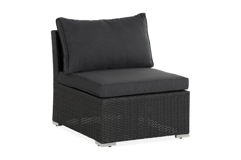 Wisconsin Premium Mittmodul utomhus i konstrotting - Svart — Comfort Garden