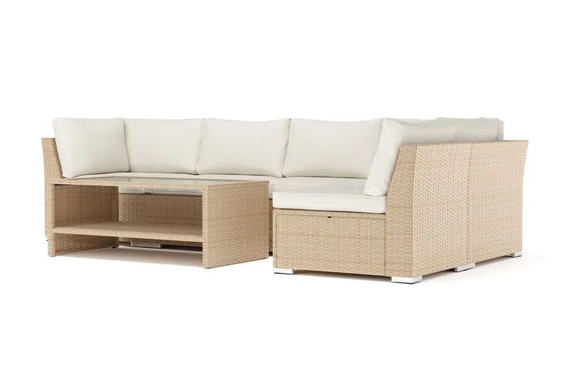 Wisconsin utomhus divansoffa 5-sits vändbar - Beige (Art.nr 3117842) — Comfort Garden