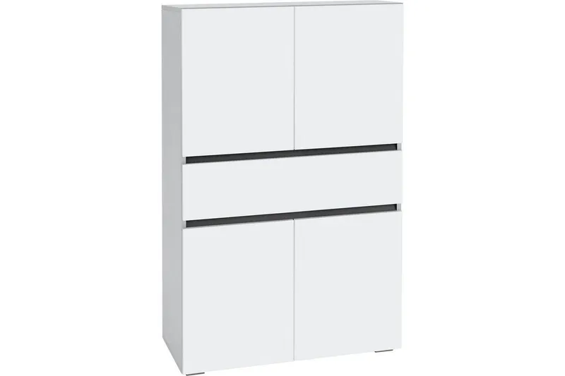 Wisla Högskåp till Badrum 130x76x35 cm - Vit — Loft24