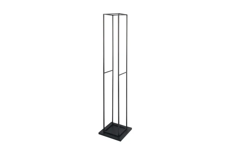 Wood Vedstativ Högt - Svart/Stål — Svart/Stål