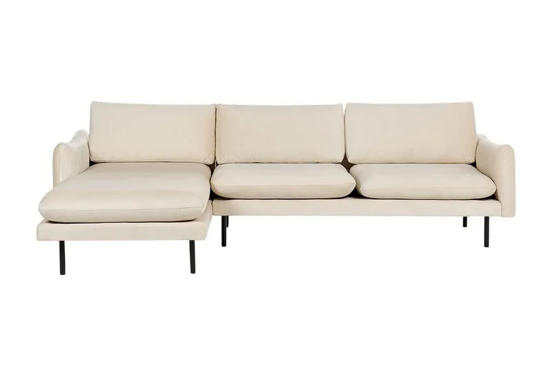 Woodal Hörnsoffa 4-sits - Beige/Svart (Art.nr 3070047) — Beige/Svart
