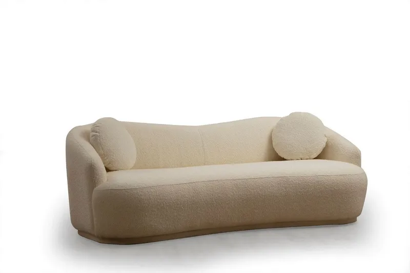 Yarrawonga Soffa 3-sits - Beige|Bouclé — Beige|Bouclé