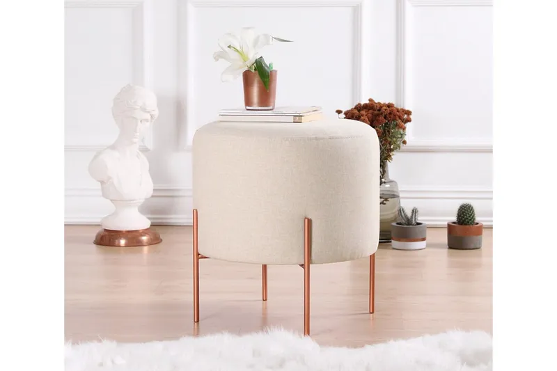 Yellowknife Sittpuff 40 cm - Beige (Art.nr 1720290) — Beige