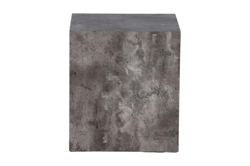 York High Travertin Soffbord 40 cm - Mörkgrå — Venture Home
