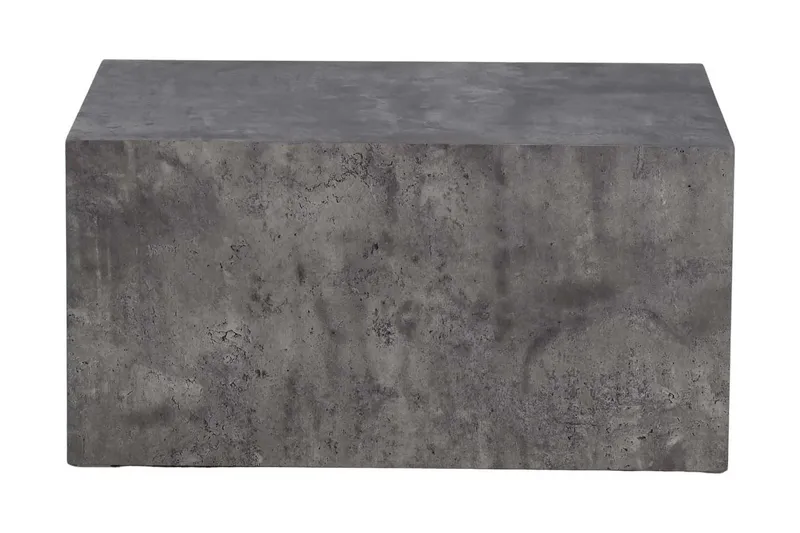 York High Travertin Soffbord 80 cm - Mörkgrå — Venture Home