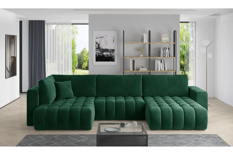 Yorktown U-bäddsoffa Divan Höger - Blå (Art.nr 1437797) — Blå