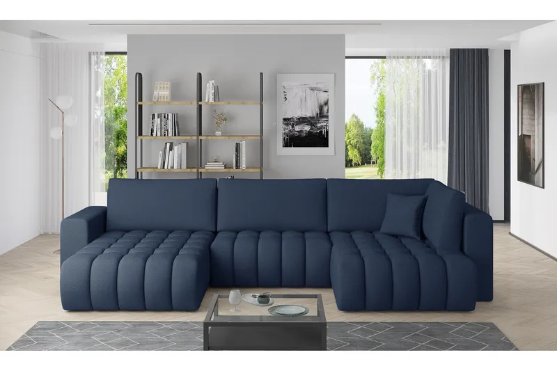 Yorktown U-bäddsoffa Divan Vänster - Blå (Art.nr 1437882) — Blå