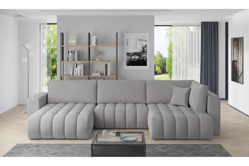 Yorktown U-bäddsoffa Divan Vänster - Grå (Art.nr 1437859) — Grå