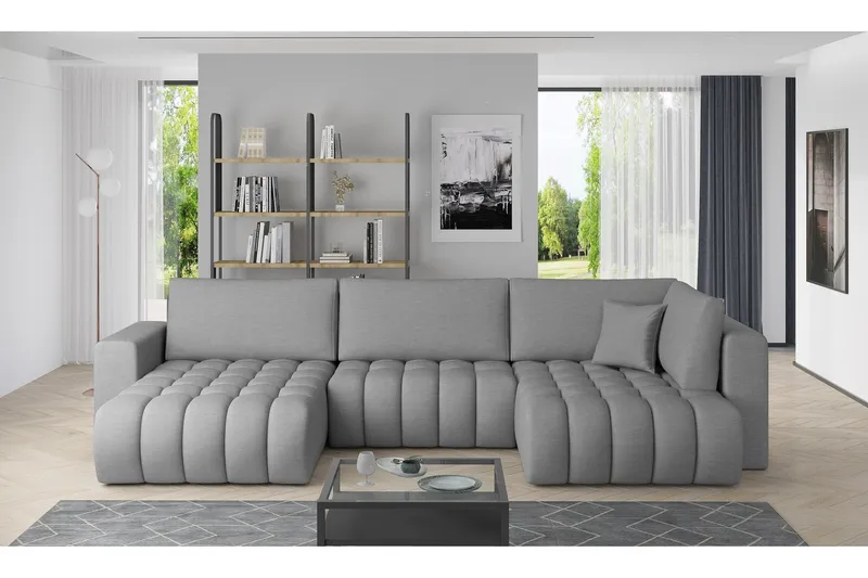 Yorktown U-bäddsoffa Divan Vänster - Ljusgrå (Art.nr 1437789) — Ljusgrå