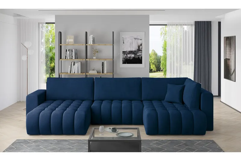 Yorktown U-bäddsoffa Divan Vänster - Mörkblå (Art.nr 1437790) — Mörkblå