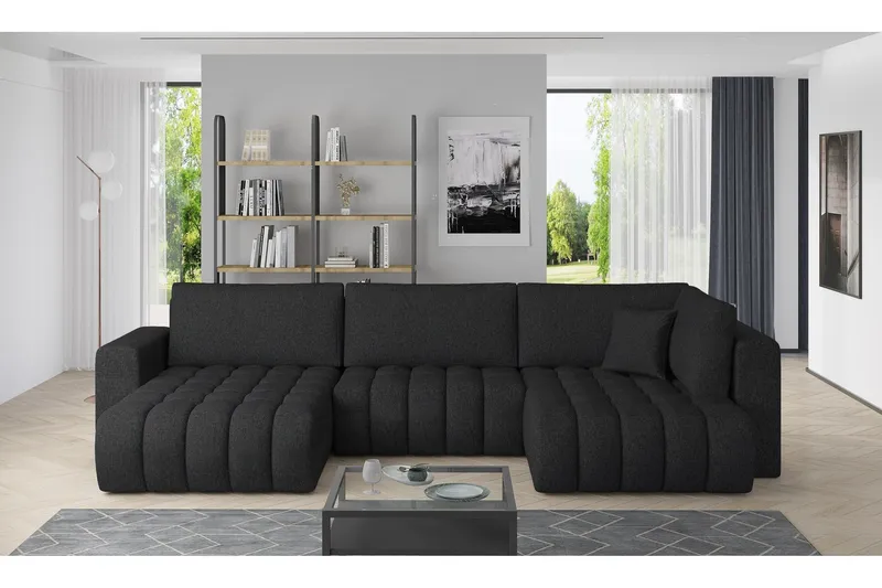 Yorktown U-bäddsoffa Divan Vänster - Mörkgrå (Art.nr 1437901) — Mörkgrå