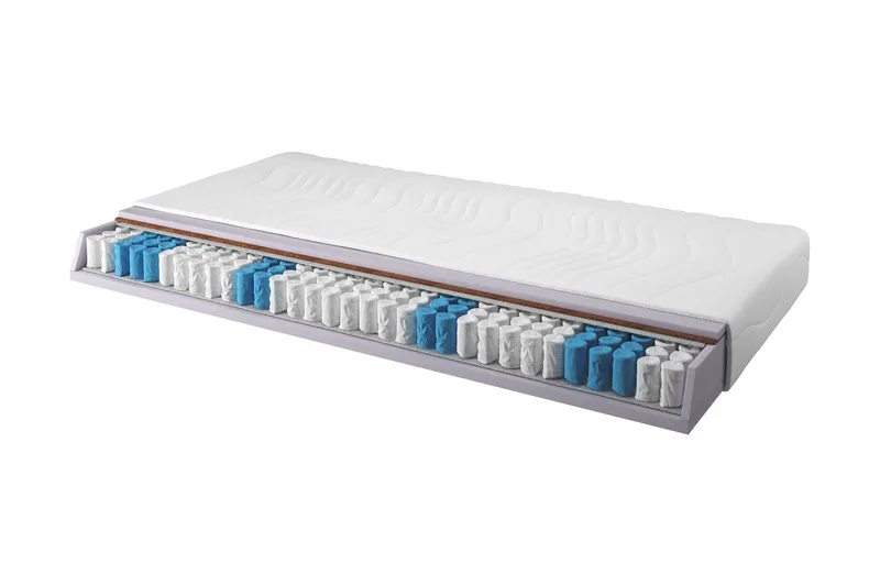 Zafir Resårmadrass 120x200 Pocket Medium/Mjuk - Vit — Bedly