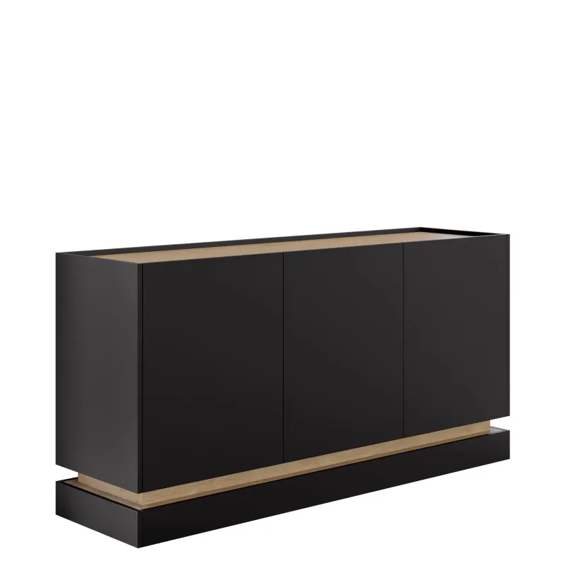 Zelric Skänk 160x37 cm - Svart — Svart