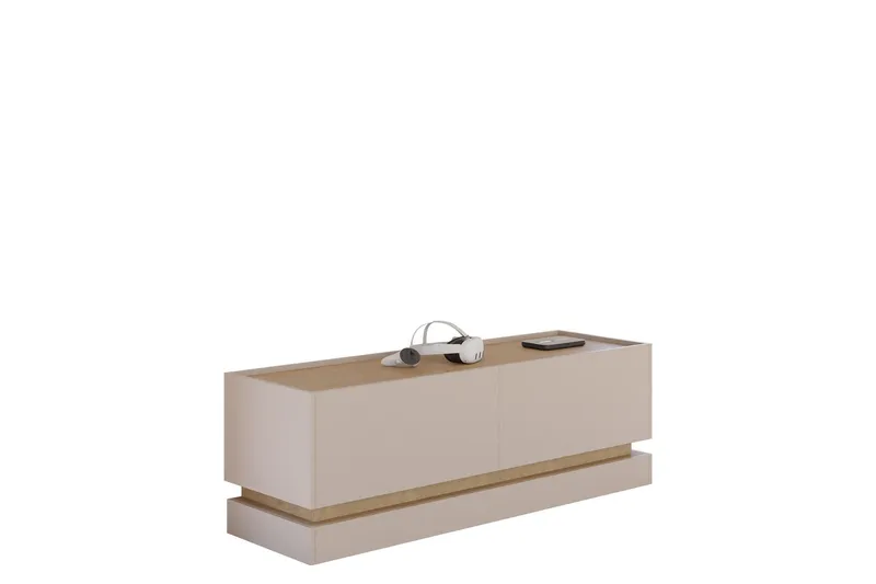 Zelric Tv-bänk 150 cm - Beige — Beige