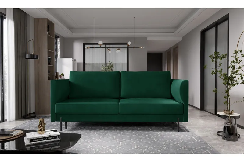 Zerlo 3-sits Soffa - Grön — Grön