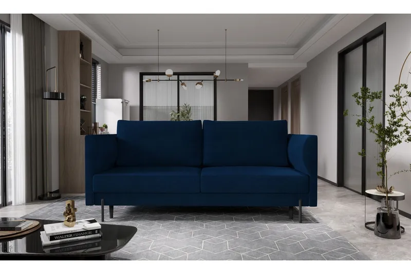 Zerlo 3-sits Soffa - Mörkblå (Art.nr 1437894) — Mörkblå