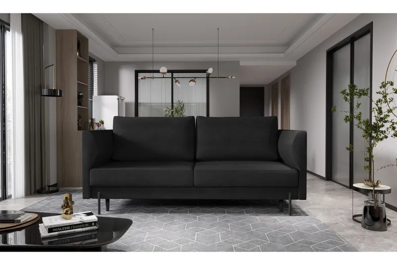 Zerlo 3-sits Soffa - Mörkgrå (Art.nr 1437815) — Mörkgrå