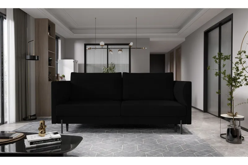 Zerlo 3-sits Soffa - Svart (Art.nr 1437910) — Svart