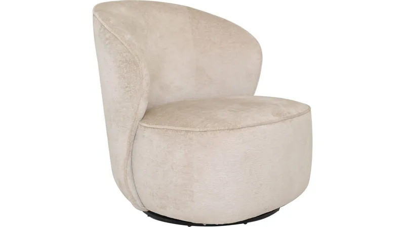 Zorevi Fåtölj med snurrfunktion i tyg - Beige — Beige