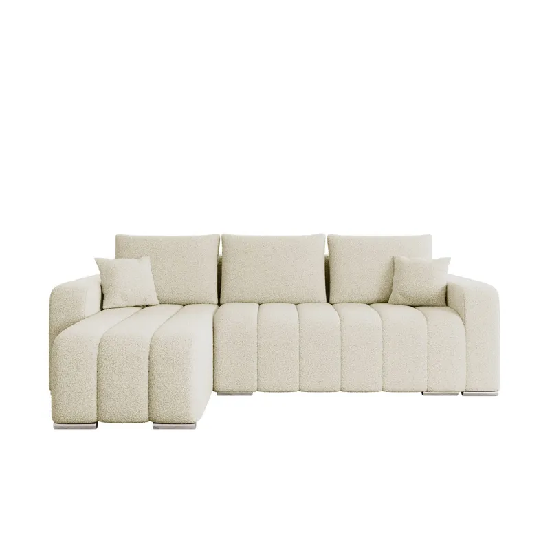 Zulueta 3-sits Bäddsoffa med divan - Lambi 08 (beige) — Lambi 08 (beige)