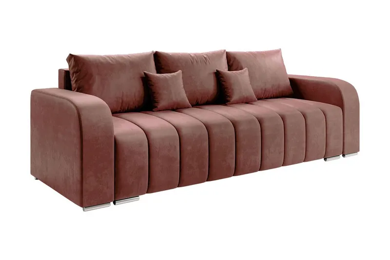 Zulueta 4-sits Bäddsoffa Vänster - Rosa — Rosa