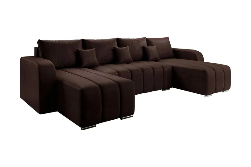 Zulueta 8-sits Bäddsoffa Höger - Brun — Brun