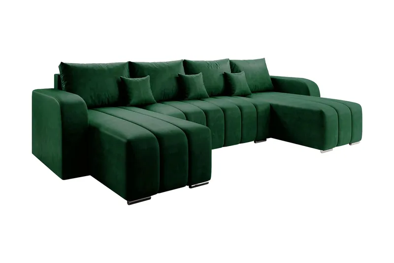 Zulueta 8-sits Bäddsoffa Höger - Grön — Grön