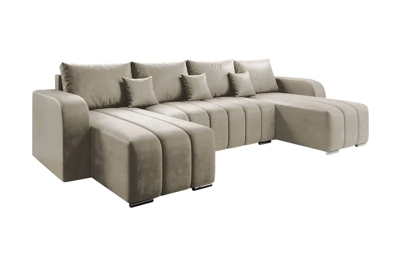 Zulueta 8-sits Bäddsoffa Vänster - Beige — Beige