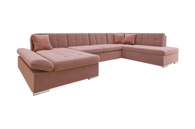 Zumar 4-sits Bäddsoffa Höger - Rosa — Rosa