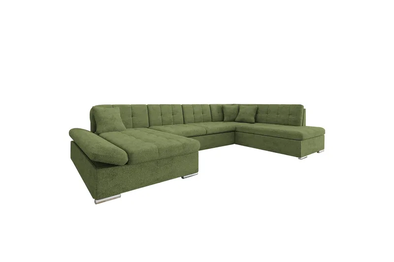 Zumar Soffa med Divan och Schäslong 4-sits - Grön (Art.nr 3068470) — Grön